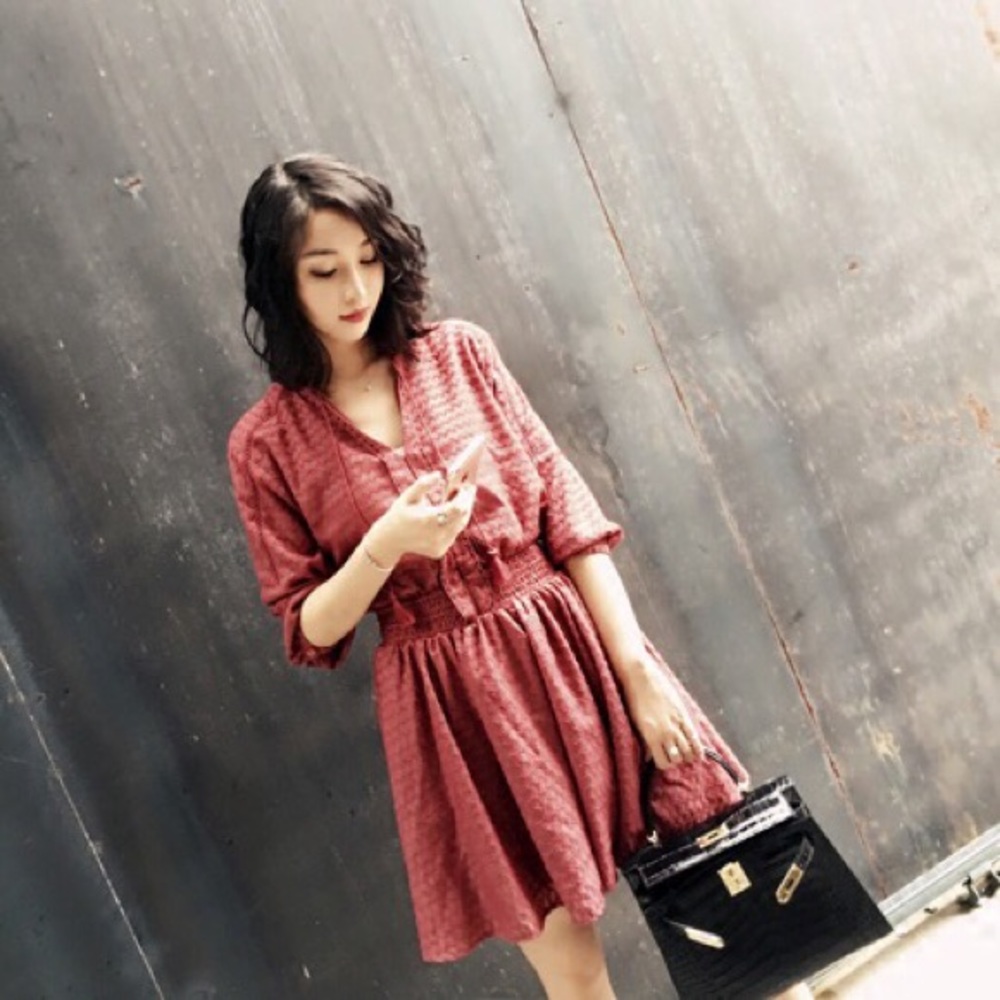 Brand new red dress vintage style with tag